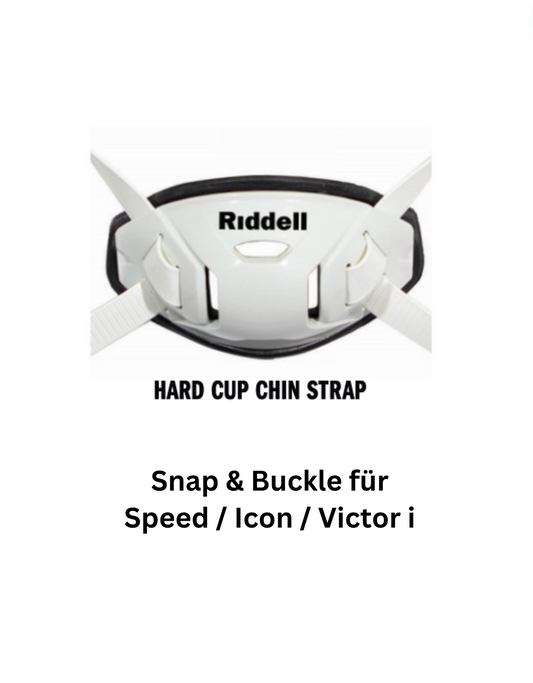 Kinnriemen Snap & Buckle Hardcup für Riddell Speed / Icon / Victor i