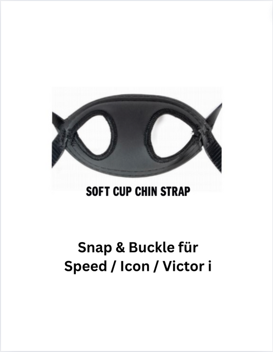 Kinnriemen Snap & Buckle Softcup für Riddell Speed / Icon / Victor i