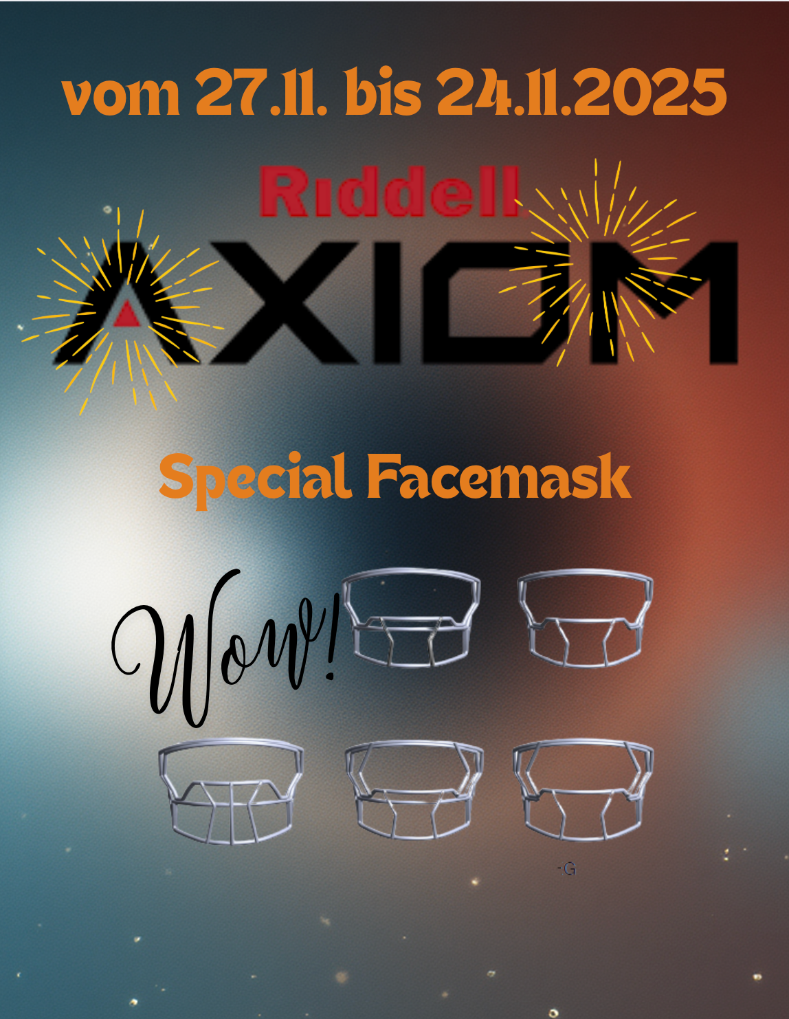 Riddell AXIOM  Wire Facemask - Angebot -